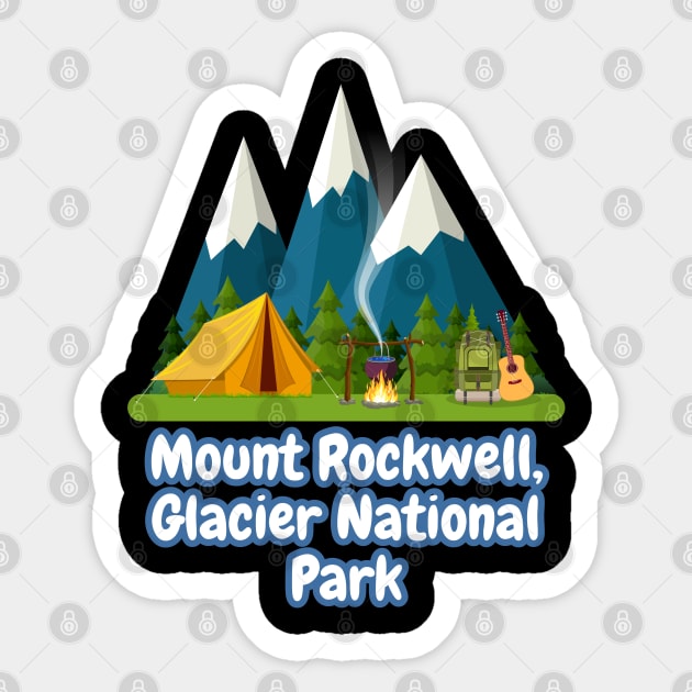 Mount Rockwell, Glacier National Park Sticker by Canada Cities